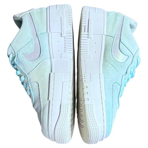 Women’s Nike Air Force 1 Pixel ‘Glacier Blue' Suede Sneakers Size 8 - Picture 13 of 15